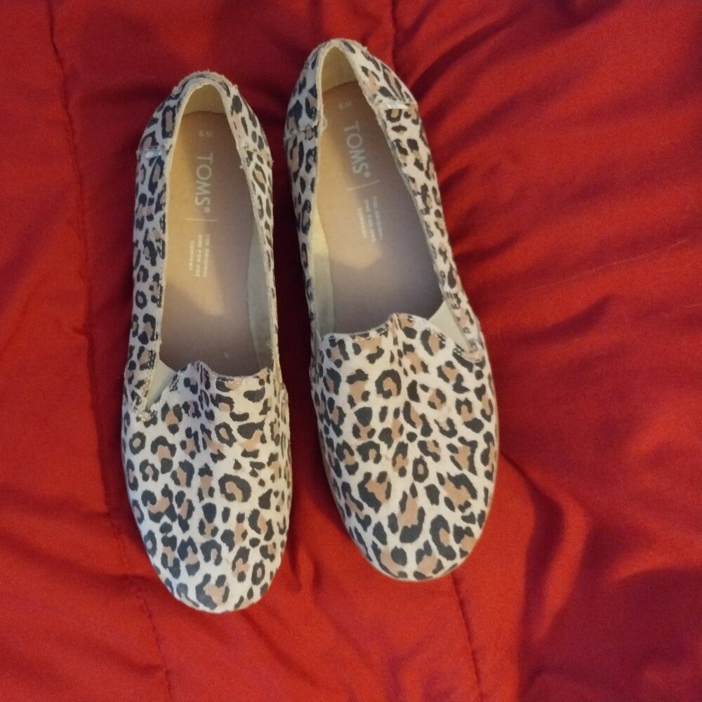 Toms dessert leopard slip-on shoes - Picture 2 of 7